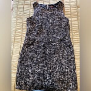 Dana Buchman Black and White Textured Dress